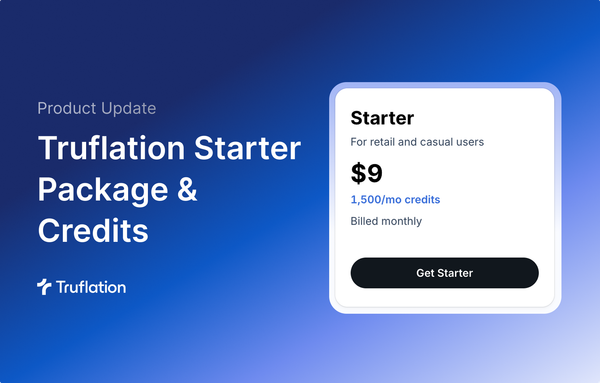 Truflation Starter Package & Credits